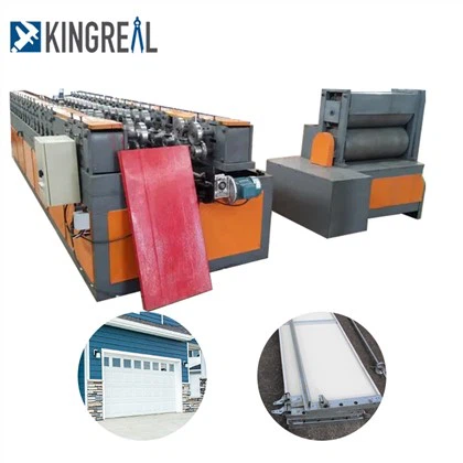 Stroj na výrobu garážových vrat